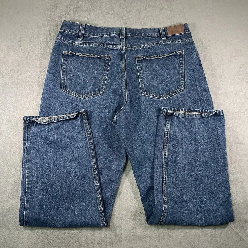 Kirkland Signature Jeans Blue Men’s 38x32 Straight Leg Cotton Denim Workwear